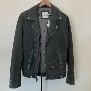 Topman Suede Biker Jacket